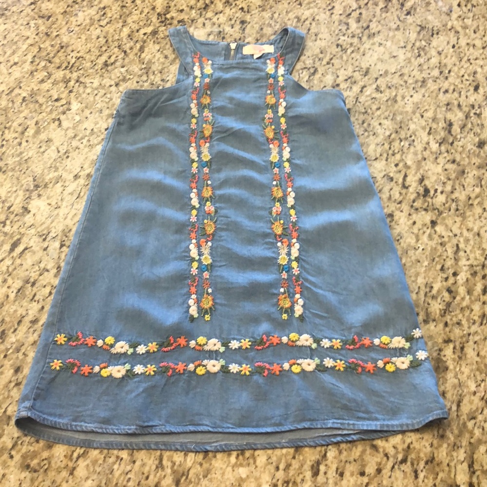 NWOT GB Girls Youth Denim Dress Sz 6